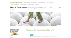 Desktop Screenshot of findafootnurse.com